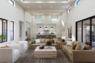 create photorealistic interior architectural renderings