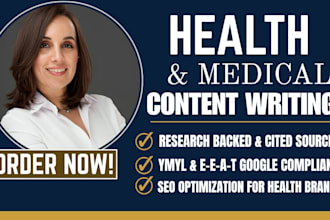write SEO health and medical content for your brand health blog writing