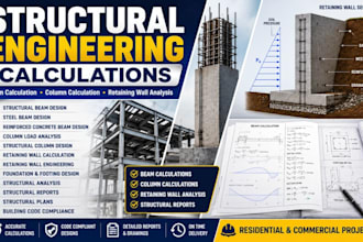 design concrete beam design retaining wall calculation structural column