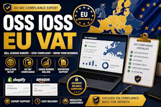 setup oss ioss and eu vat compliance for ecommerce sellers