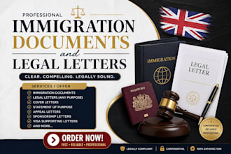 draft professional immigration documents and legal letters