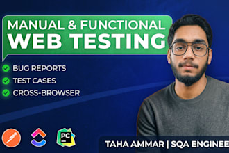 do manual and functional testing of your web application