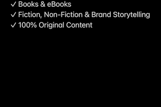 be your expert book writer and brand storyteller