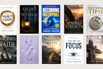 do self help cover, christian, minimalist and non fiction book covers for amazon
