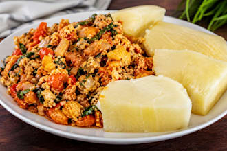 teach you how to cook delicious yam and egg sauce step by step