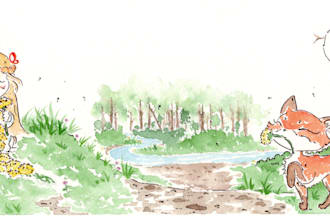 create whimsical traditional watercolor illustrations