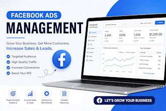 create and manage profitable facebook ads campaing for your business