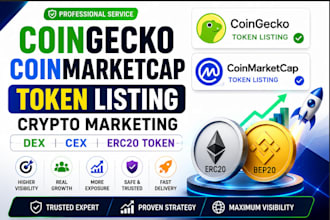 launch your bep20 erc20 token listing with presale liquidity and dex setup