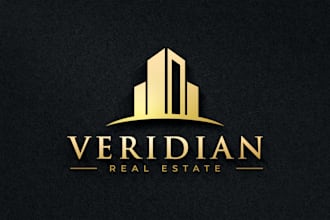 create a modern minimalist professional real estate logo