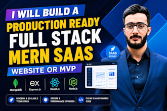 build ai saas mvps, mern web apps and full stack solutions
