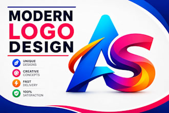 design a professional custom logo and favicon
