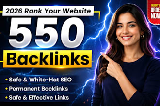 do 550 mix seo backlinks dofollow high authority links