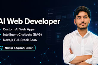 develop ai website, ai chatbot, ai web application