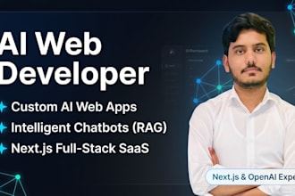 develop ai website, ai chatbot, ai web application