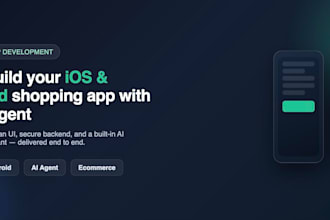 build an ios and android shopping app with ai agent