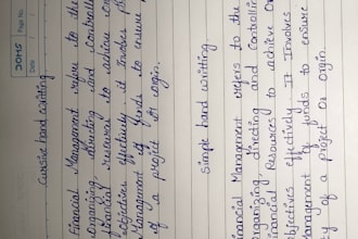 write  notes,assignment with good handwritting