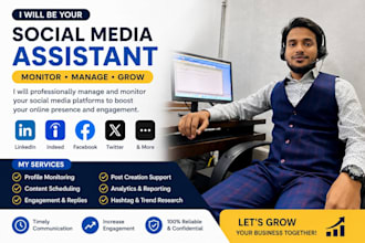 manage, monitor and grow your social media accounts professionally