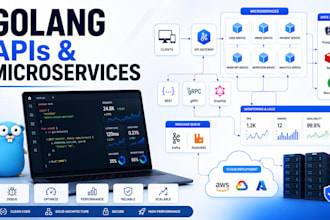 develop, debug, and optimize golang code, apis, web apps, backend, microservices