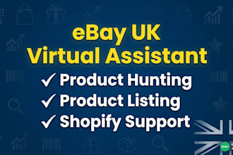 do ebay uk product hunting and listing for drop shipping