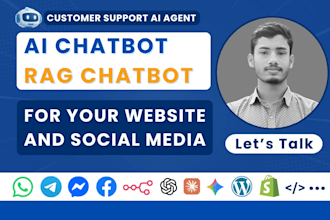 build ai chatbot agent with rag for website, whatsapp, and messenger using n8n
