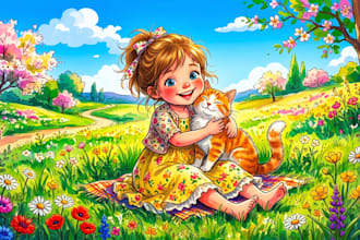 illustrate childrens stories and book illustrations