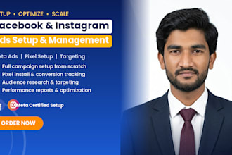 set up and manage profitable facebook and instagram meta ads campaigns
