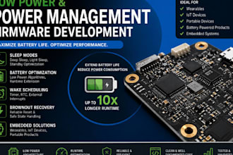 low power firmware development for iot, wearables and battery devices