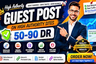 do blogger outreach for niche relevant guest post placement