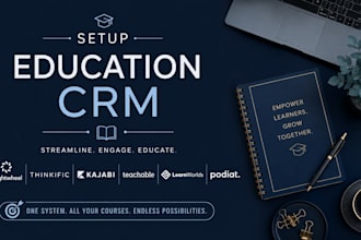 setup education crm brightwheel thinkific kajabi teachable learnworlds podia
