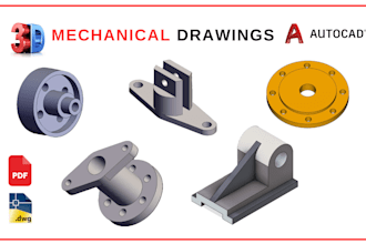 create 3d mechanical parts and assembly models in autocad
