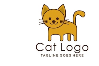 design minimalist pet dog cat animal logo