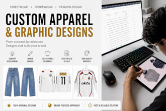 create professional apparel designs for fashion brands