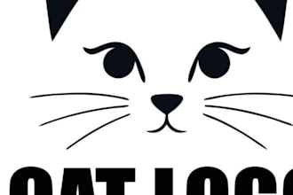design pet, dog, cat or animal and veterinary clinic logo