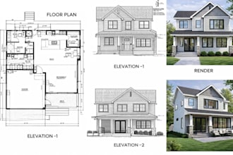 do autocad 2d floor plan, 3d floor plan design