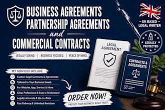 draft business agreements partnership agreement commercial contract
