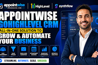 setup appointwise synthflow gohighlevel iclosed landing page sales funnel crm