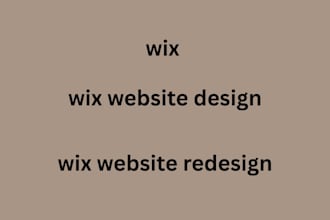 wix website design, wix website redesign, edit wix website