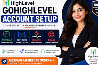 setup gohighlevel a2p 10dlc dmarc spf mailgun support dkim
