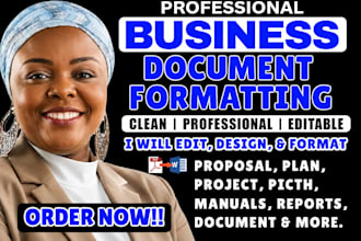 professionally format your business proposal and business plan