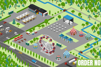 design custom rv park map rv resort map property map and site map