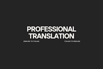 manually translate english to italian or italian to english