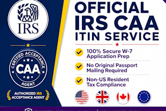 get your itin individual taxpayer identification number as irs caa