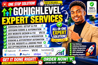 gohighlevel jotform wix homebase360 booking automation fix ghl website seo