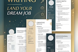 write professional resume and CV and cover latter