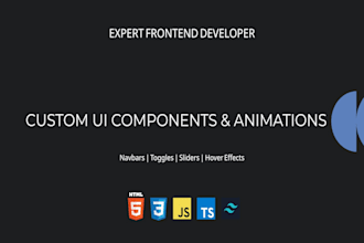 create custom interactive UI components