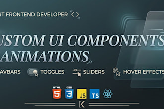 create custom interactive UI components