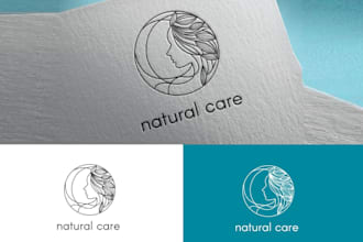 do modern and feminine beauty logo design