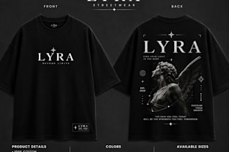create professional custom t shirt designs for you