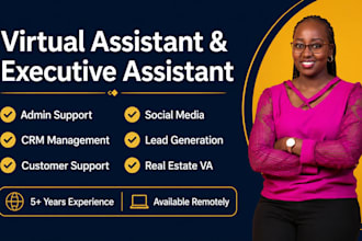 be your virtual assistant and executive support specialist