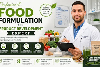 professional food formulation and product development expert